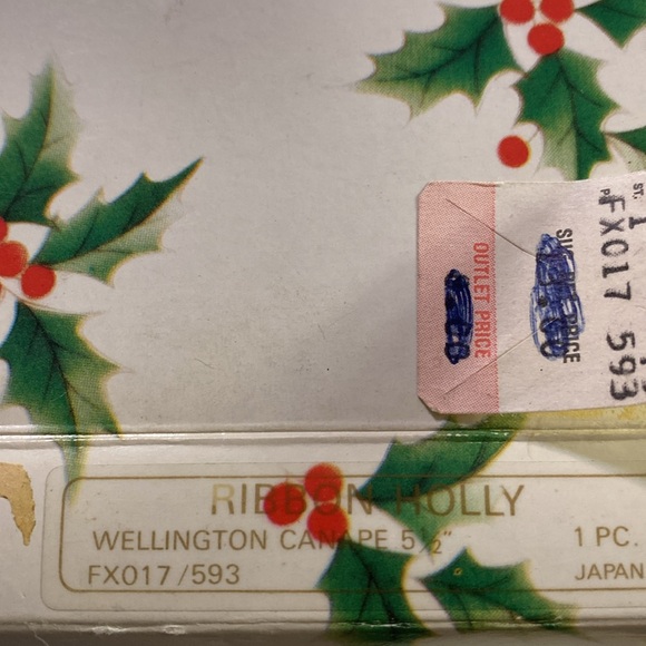 Mikasa ribbon holly canape plate - Picture 3 of 8